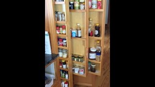 Hidden PullOut Spice Racks  Custom Vertical Drawers Kitchen Cabinets
