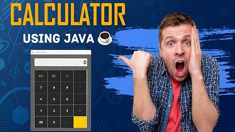 CALCULATOR  using JAVA 🍵 | SWINGS, AWT and EVENTS | VISUAL STUDIO CODE