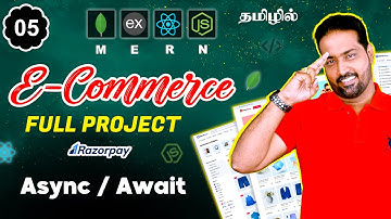 Async await in JavaScript MERN Stack E-Commerce Project in Tamil Part- 5