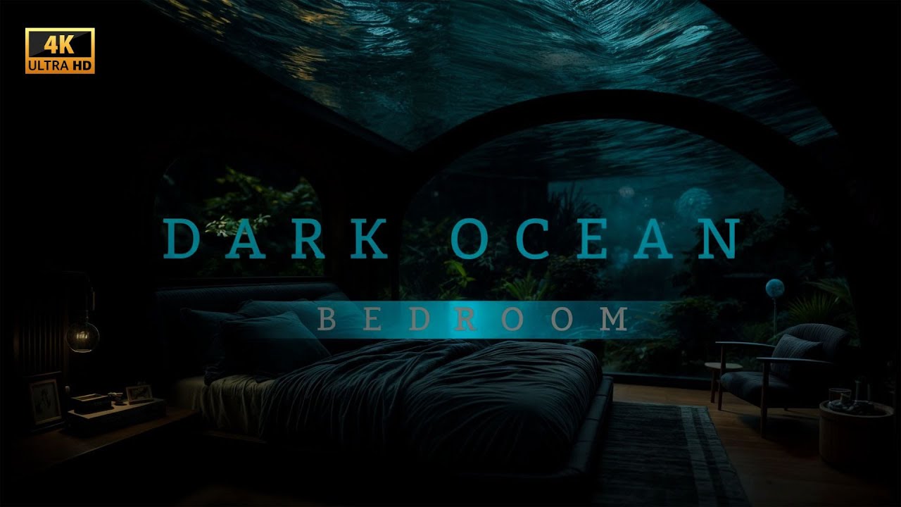 Dark Ocean of Peaceful Dreams 4K🌊Coral Reefs,Dance Jellyfish | Underwater Ocean Sounds | Relax&Sleep