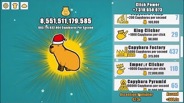 Grinding to max level in capybara clicker…