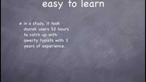 Dvorak, a superior keyboard layout