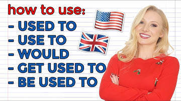 USED TO / USE TO / BE USED TO / GET USED TO / WOULD DO - English Grammar Lesson (+ Free PDF & Quiz)