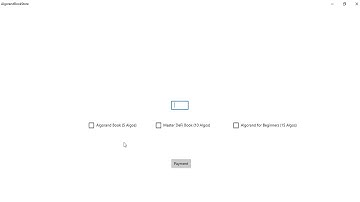 Algorand DApp (UWP Desktop App) to create a Book Shop on the Algorand Network