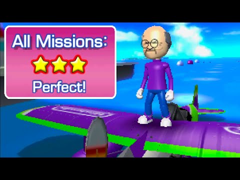 Pilotwings Resort (3DS) Mission Flight Mode 100% - All Perfect Ratings