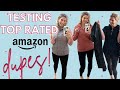 TRYING THE HIGHEST RATED AMAZON ACTIVEWEAR DUPES!