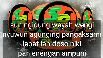 Karaoke sumamburat bang bang wetan (ki Danang Suseno)