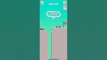 Draw bridge puzzle game level 2221 #drawing #game #Shorts
