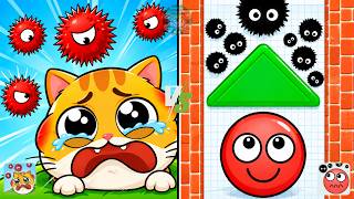 Hide Cat: Tap to Save vs Hide Ball: Brain Teaser Games | Max Level Speedrun Gameplay Challenge screenshot 3