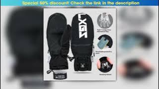 Knob button Single Board Kevlar Ski Gloves Resistant Mat Men Women Thermal Snow Glove Mittens with