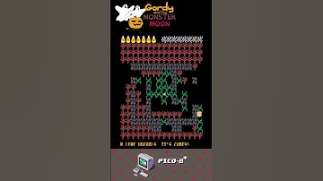 Gordy And The Monster Moon | Pico8 A Day 56 #Pico8 #FantasyConsole #Indie