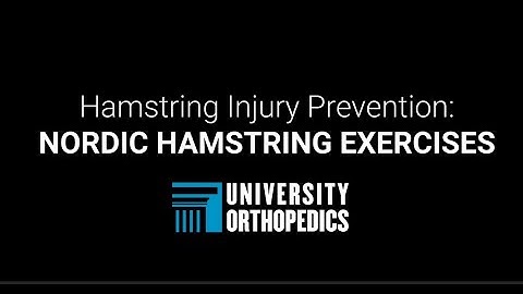 Hamstring Injury Prevention: NORDIC DEADLIFTS