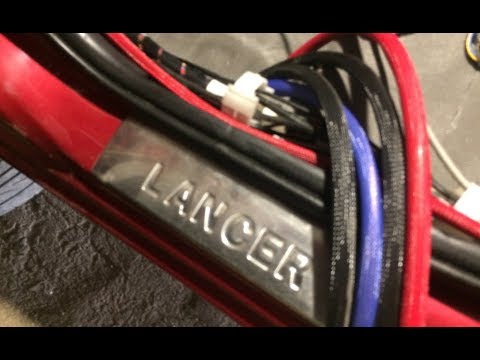 #АВТОЗВУК LANCER X - ПРОТЯЖКА СИЛОВОЙ ПРОВОДКИ