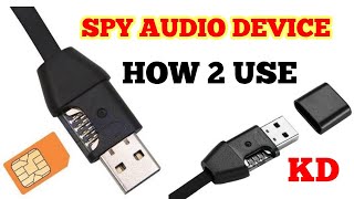 Spy USB Cable Audio Device !! How to use USB Mini A8 device and hear sound from any where ! hindi screenshot 1