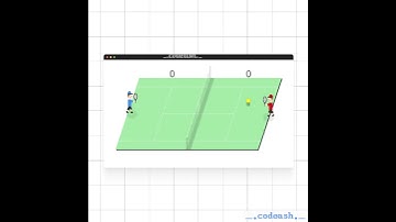 Creating a Pong Tennis Game with JavaScript, HTML, and CSS #coding #trending #love