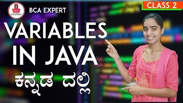 Variables in Java and  its Types with Syntax and Example Kannada