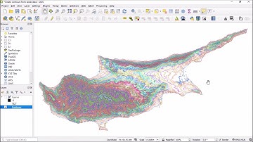 Create contours from raster data #QGIS