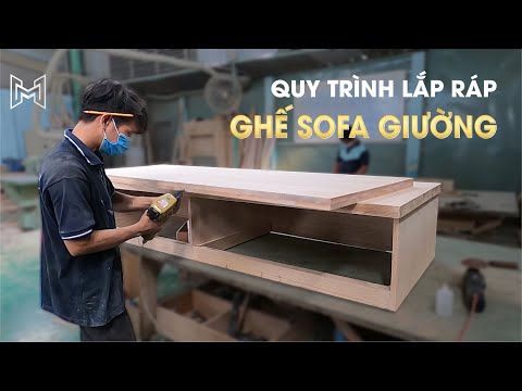 Video Quy Trình Lắp Ráp Ghế Sofa Giường Gỗ - DIY How To... - youtube