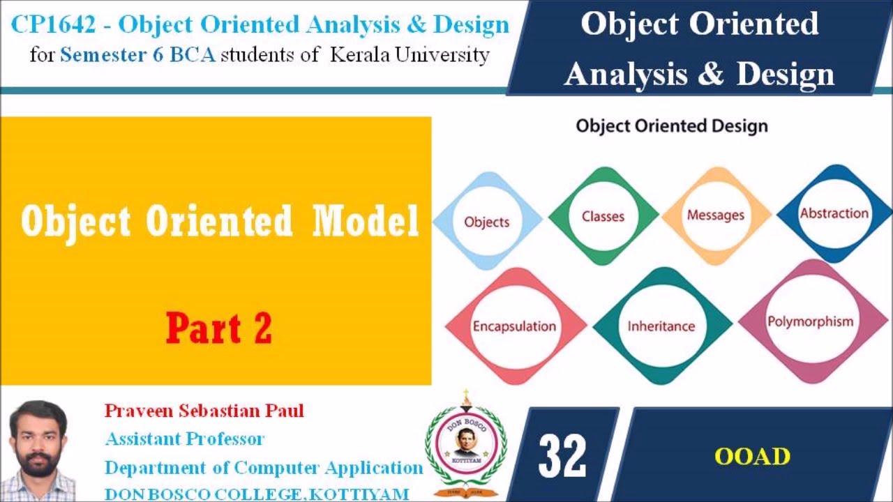 LECTURE 32 – OOAD –OBJECT ORIENTED MODEL : PART 2 - BCA SEM 6 - YouTube