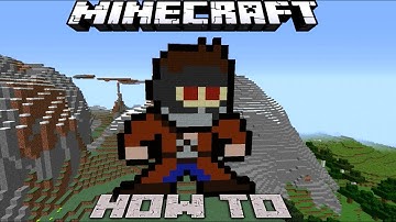 Minecraft: ~8 Bit~ HOW TO : Star Lord ~Guardians Of The Galaxy~( Tutorial ) /W Killerkev