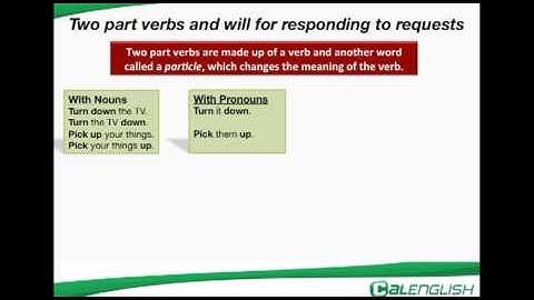 two part verb requests