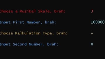 Muzikal Kalkulator (Program showcase: C# console app)