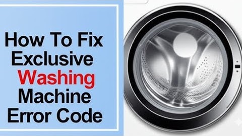 How To Fix Bosch Exclusive Washing Machine E23 Error Code   Meaning  Causes    Solutions  Quick Fix