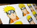 Drawing NARUTO in 12 Different Anime Styles