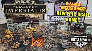 NEW! Legions Imperialis Battle Report | Imperial Fists vs Solar Auxilia (Starter Set Battle)