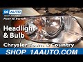 How to Replace Headlight 2005-07 Chrysler Town Country