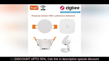 Smart Life Zigbee Human Presence Detector Tuya Wifi MmWave Radar Pir Montion Sensor With Luminance D