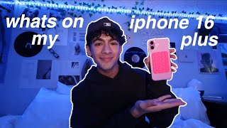 WHATS ON MY IPHONE 16 PLUS *in pink* 🌸