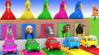 Long Slide Game With Cow Elephant Gorilla Hippopotamus Tiger 3d Animal Game Funny 3d Animals screenshot 4