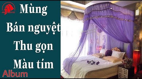 Mùng Bán Nguyệt Thu Gọn Màu Tím - Rèm Màn Minh Nguyệt Buôn Ma Thuột - 0914 032 573