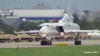 TU-22М3 Backfire Taxi and Takeoff from MAKS-2017