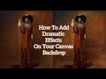 How to add dramatic effects to your canvas backdrop in photoshop  simple steps  beginnerfriendly