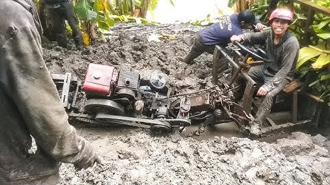 Xe công nông 2 câu đi chở chuối đường lây rất là khó khăn và kai kết /#23_ KIU 81