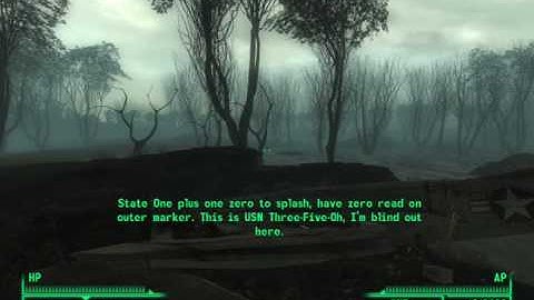 Fallout 3: Point lookout plane crash black box messege