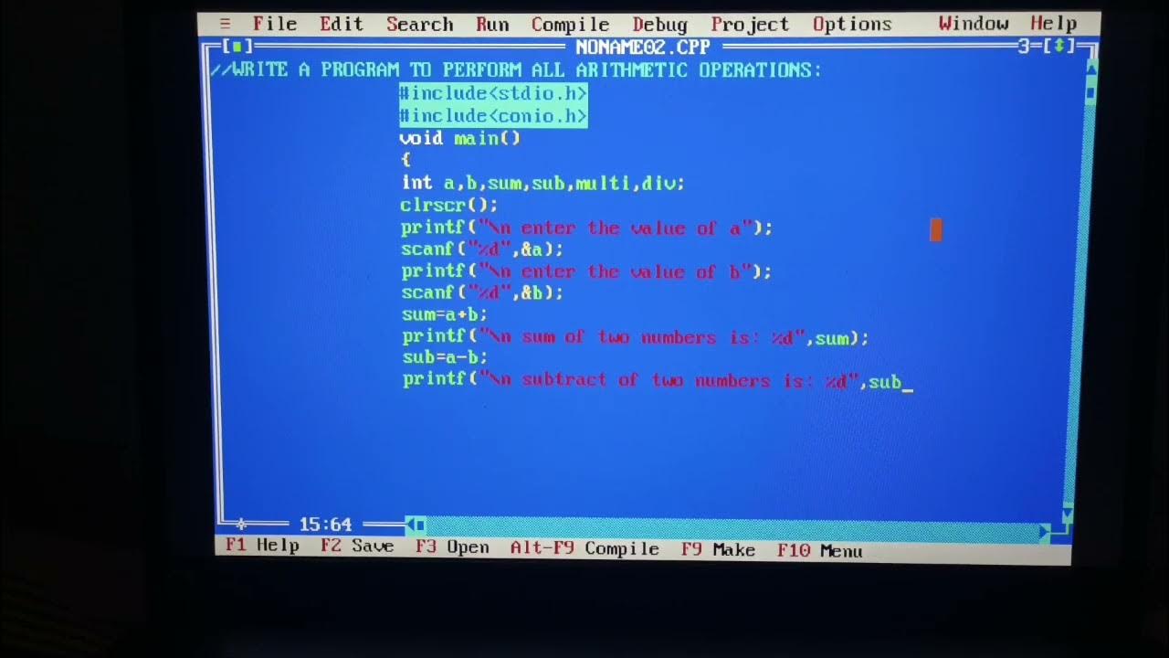Write a program to perform all Arithmetic operations in C language ...
