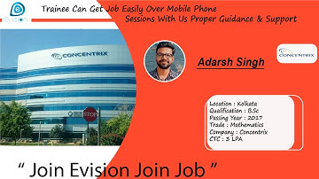 Congrats , Adarsh | Salary 3 LPA | Kolkata | Got Selected in Concentrix as System Engineer