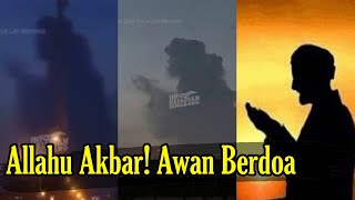 Masya Allah Awan Berbentuk Orang Sedang Berdoa Mengangkat Tangan Di Semarang Saat Waktu Magrib