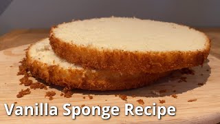 BEST Vanilla Sponge Cake Recipe | Genoise