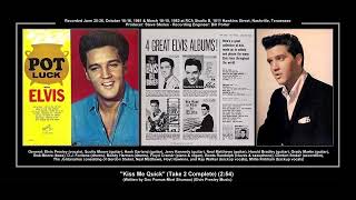 *(1961) RCA ''Kiss Me Quick'' (Take 2 Complete) Elvis Presley