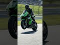 Insane Mid-Race Wheelie! 🏍️ Kawasaki Superbike Stunt #shorts