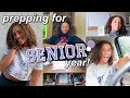 PREPPING FOR MY SENIOR YEAR OF COLLEGE | organizing, changing my calendar, & new hair!!