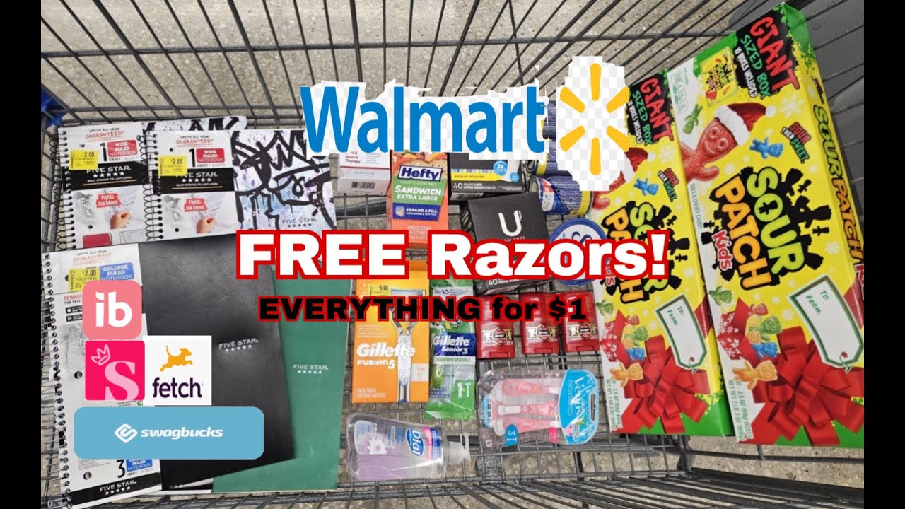 Walmart Ibotta Deals FREE razors, More Christmas clearance, GLITCHES