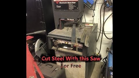 How to convert a wood saw to a variable speed metal saw using an old treadmill