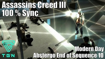 Present Day : Return To Abstergo -  End Of Sequence 10 - Assassins Creed 3 HD
