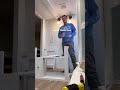 Bathroom/laundry room renovation pt.3 #construction #renovation #renovation #shorts #build