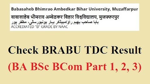 BRABU Muzaffarpur Result 2019 Bihar University BA BSc BCom Part 1, 2, 3 Results (Released Now)